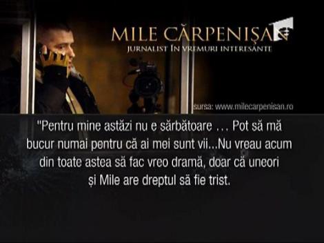 Mile Carpenisan, ultima lupta