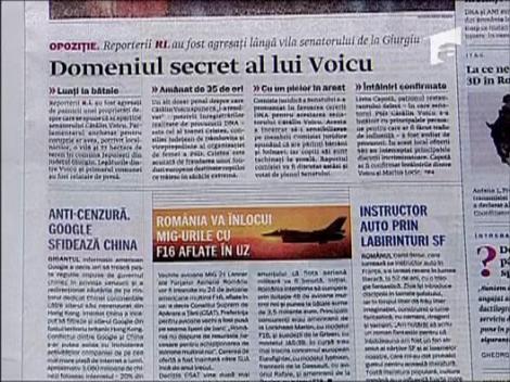 Reporterii Romaniei libere agresati de oamenii lui Voicu