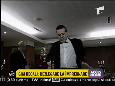 Gigi Becali i-a cerut voie duhovnicului sa-si atinga sotia