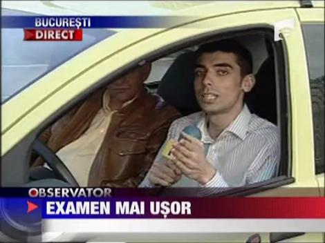 Examen mai usor pentru permisul de conducere