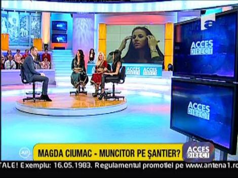 Magda Ciumac - muncitor pe santier