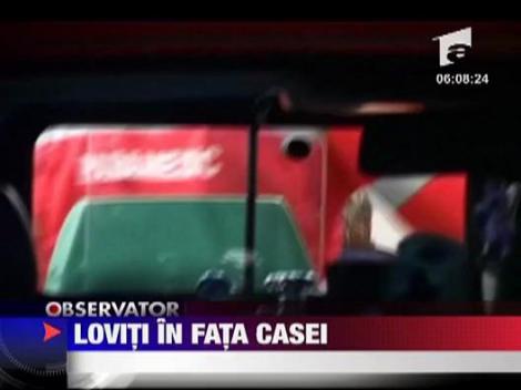 Loviti de masina chiar in fata casei