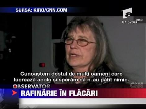 Incendiu puternic la o rafinarie din Washington