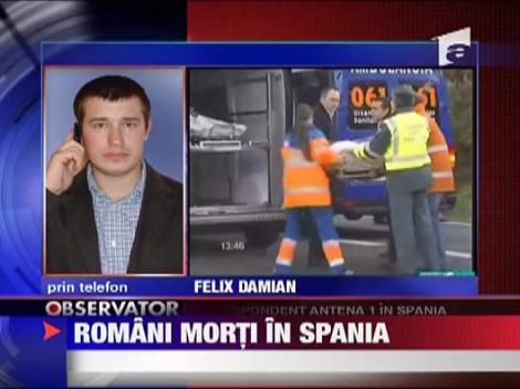 Doi tineri romani au murit intr-un accident in Spania