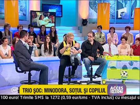 Un trio de exceptie: Minodora, sotul si copilul