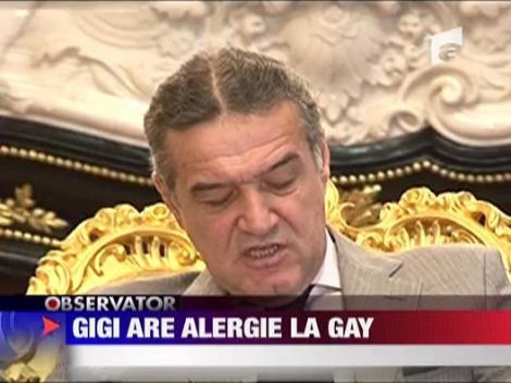 Gigi Becali are alergie la homosexuali!