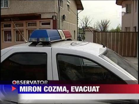 Miron Cozma evacuat din casa