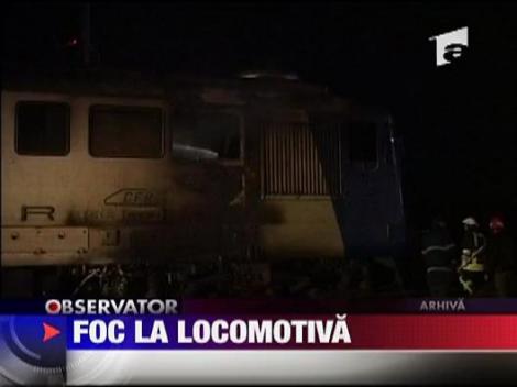 Tren in flacari la Iasi