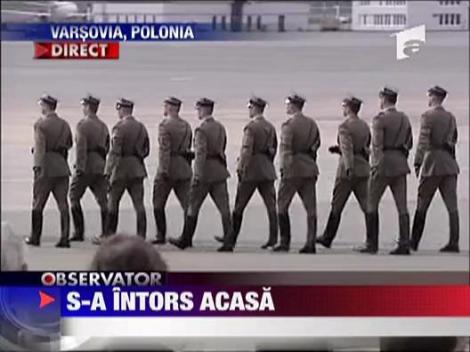 Lech Kaczynski s-a intors acasa
