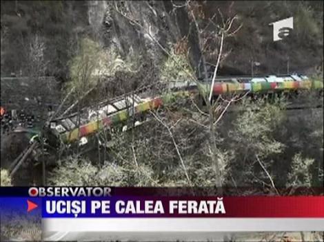 Ucisi pe calea ferata