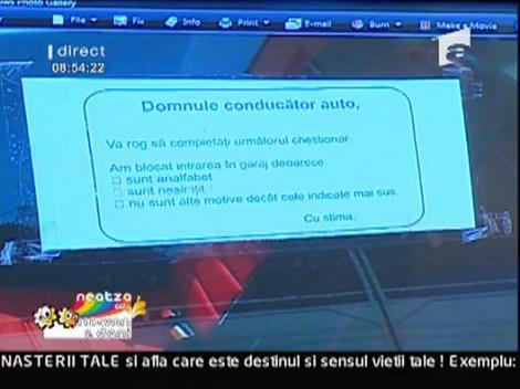 Chestionar pentru conducator auto