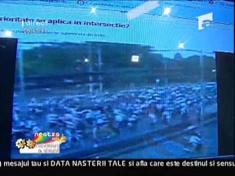 Colegul Dani prins in trafic