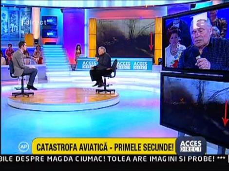 Primele secunde dupa catastrofa aviatica