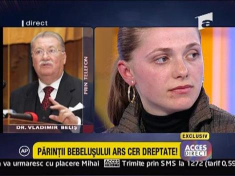 Parintii bebelusului ars cer dreptate