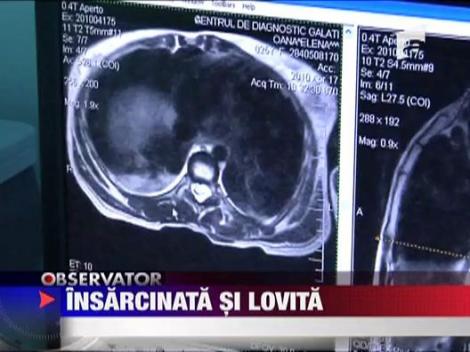 Gravida injunghiata in spate