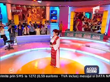 Mihaela Costache a cantat la Acces Direct
