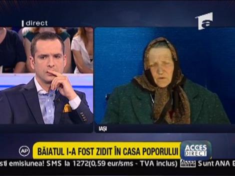 Baiatul i-a fost zidit in Casa Poporului