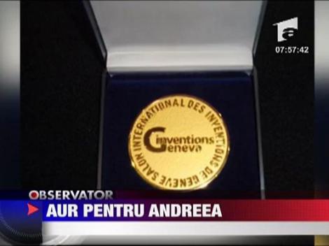 Andreea Marin Banica a primit medalia de aur pentru o inventie