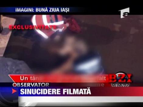 IMAGINI SOCANTE  Sinucidere la Iasi