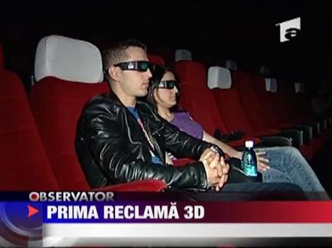 S-a lansat prima reclama 3-D