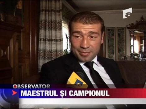 Lucian Bute in vizita la Sergiu Nicolaescu