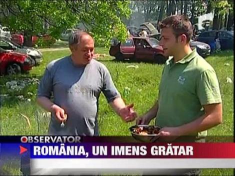 Romania, un imens gratar de 1 mai