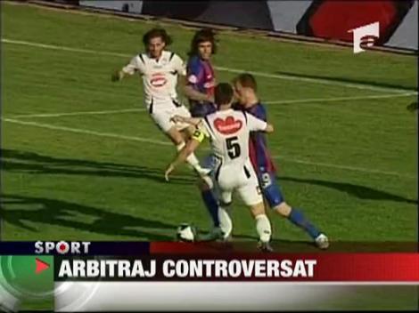 Arbitraj controversat la Unirea - Steaua 2-1