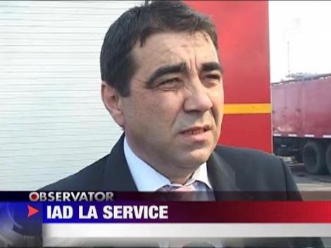 Incendiu devastator la un service din apropiere de Buzau