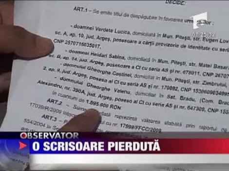 O scrisoare pierduta