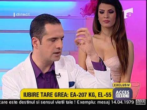 Iubire grea: ea are 207 kg, el are 55 kg