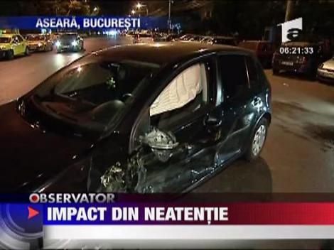 Accident spectaculos in Bucuresti