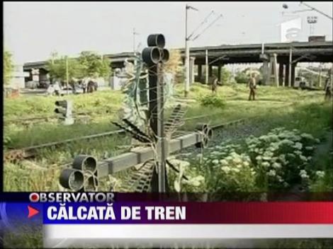 O femeie din Iasi a murit calcata de tren