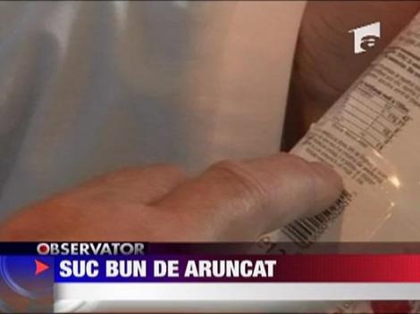 A gasit gelatina intr-o sticla de suc