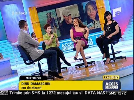 Bruneta lui Bote se cearta in direct cu Dinu Damaschin
