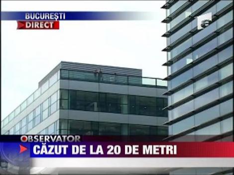 Alpinist mort! A cazut de pe o cladire din Bucuresti
