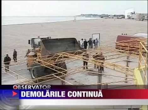 Litoral: Scandalul demolarilor teraselor ilegale continua