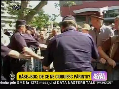 Violente in Iasi, la protestul pensionarilor