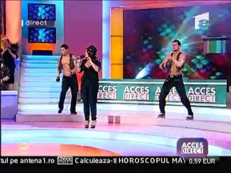 Bianca Rus a cantat la Acces Direct