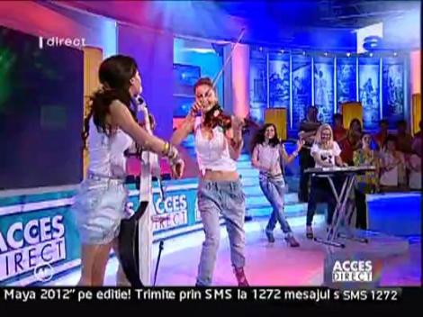 Fetele de la Amadeus au cantat la Acces Direct
