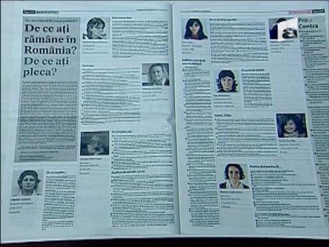 De ce ati ramane in Romania, de ce ati pleca...