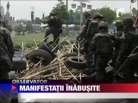 Manifestatii inabusite in Bangkok