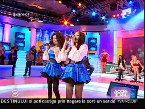 Fetele de la "Etnic" au cantat la Acces Direct