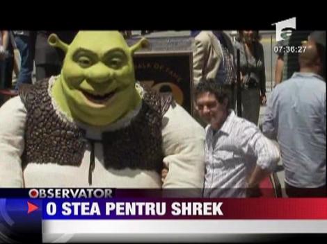 Shrek a primit steaua cu numarul 2.408 pe celebrul "Hollywood Walk Of Fame"