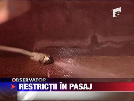 Restrictii in pasajul Obor