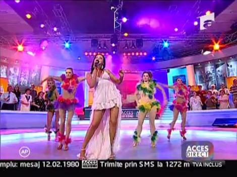 Lavinia a cantat la Acces Direct