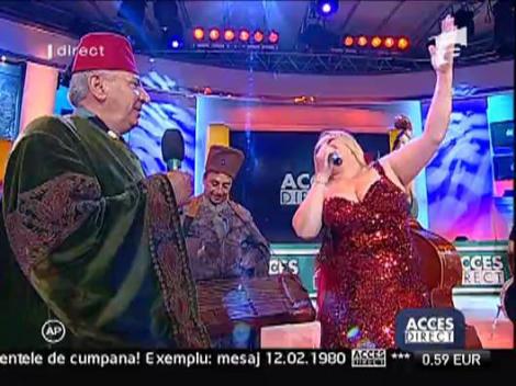 Viorica si Ionita din Clejani au cantat la Acces Direct