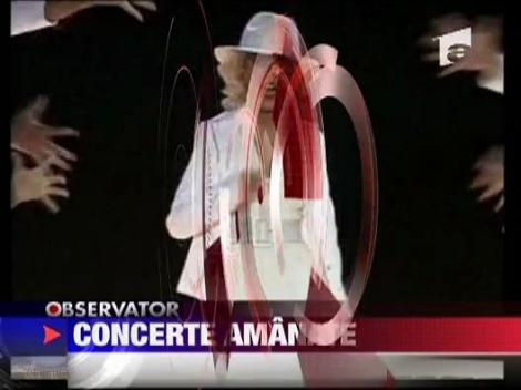 Concerte amanate pentru Cristina Aguilera