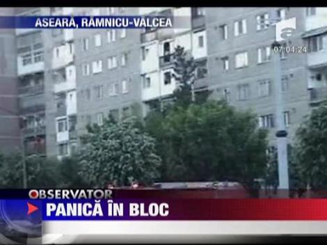 Incendiu mistuitor intr-un bloc din Ramnicu-Valcea