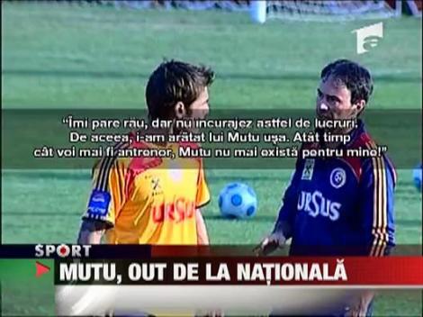 Mutu, out de la nationala