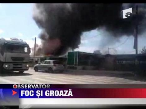 Foc si groaza la Piata Crangasi